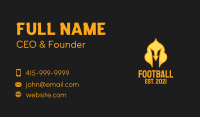 Golden Knight Helmet  Business Card Image Preview