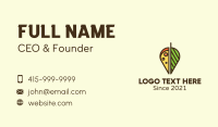 Vegetarian Pizza Business Card Image Preview