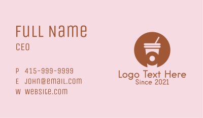 Donut Coffee Shop  Business Card Image Preview