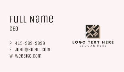 Floor Tile Pattern Business Card Image Preview