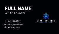 Digital Security Padlock Business Card Preview