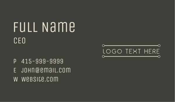 Minimalist Business Brand  Business Card Design Image Preview