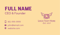 Winged Camera Business Card Design