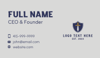 Ancient Sword Emblem  Business Card Image Preview