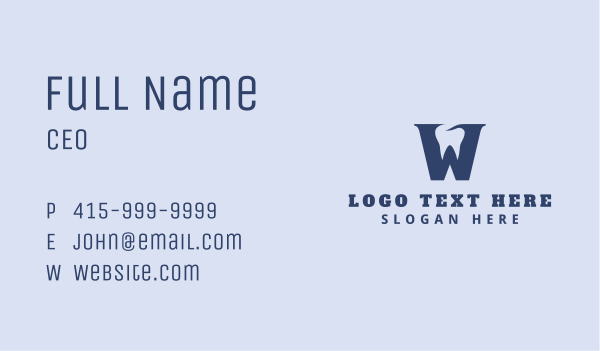 Tooth Dental Clinic Business Card Design Image Preview