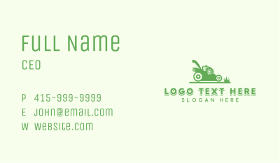 Lawn Mower Gardening Business Card Image Preview