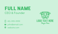 Ornamental Plant Cup Business Card Image Preview