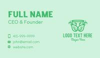 Ornamental Plant Cup Business Card Preview