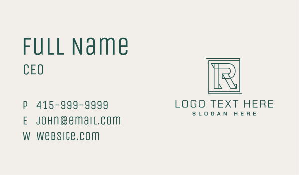 Minimalist Business Square Business Card Design Image Preview