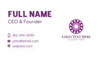 Purple Mandala Flower Business Card Image Preview