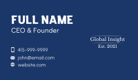 Corporate Business Wordmark Business Card Image Preview