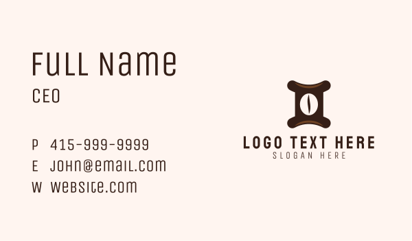 Gemini Coffee Shop  Business Card Design Image Preview