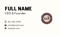 Carpentry Wood Planer Emblem Business Card Image Preview