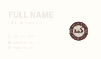 Carpentry Wood Planer Emblem Business Card Design