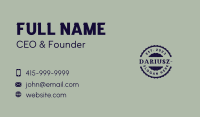 Vintage Badge Wordmark Business Card Image Preview