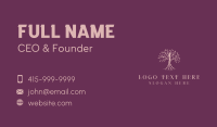 Organic Woman Tree Business Card Image Preview