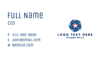Eagle Patriotic Star  Business Card Image Preview