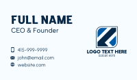 Blue Tech Application Business Card Image Preview