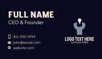Wrench Bulb Electrician Business Card Image Preview
