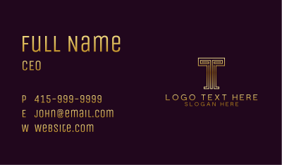  Premium Business Letter T Business Card Image Preview