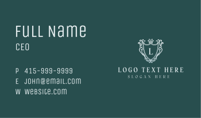 Elegant Event Shield Business Card Image Preview