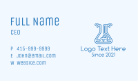 Cross Flask Outline Business Card Image Preview