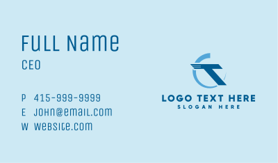 Digital Speed Letter T Business Card Image Preview