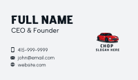 Red Vintage Sports Car  Business Card Image Preview
