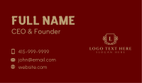 Deluxe Floral Boutique Business Card Image Preview