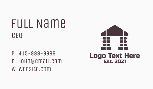 Library Building  Business Card Design Image Preview