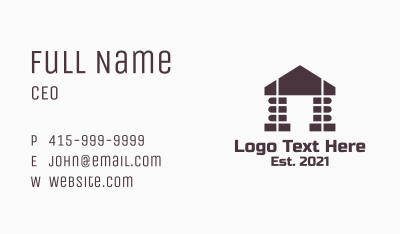 Library Building  Business Card Image Preview