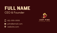 Hero Valkyrie Lady Business Card Image Preview