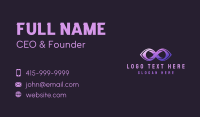 Purple Startup Loop Business Card Design