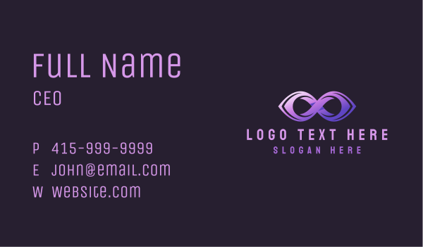 Purple Startup Loop Business Card Design Image Preview