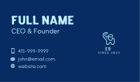 Blue Elephant Monoline Business Card Image Preview