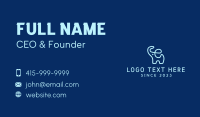 Blue Elephant Monoline Business Card Image Preview