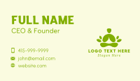 Nature Meditating Human  Business Card Image Preview