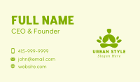 Nature Meditating Human  Business Card Image Preview