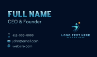 Human Star Achievement Business Card Design