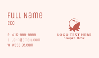 Woman Powder Brush  Business Card Image Preview