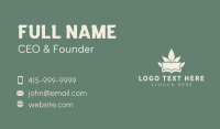 Weed Cannabis Book Business Card Image Preview