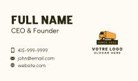 Shipping Box Truck Business Card Image Preview