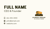 Shipping Box Truck Business Card Image Preview