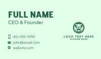 Green Nature Jaguar Badge Business Card Image Preview