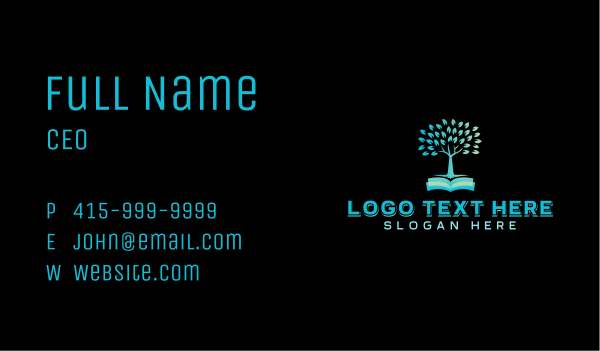 Book Tree Publishing Business Card Design Image Preview