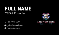 Skull Poker Gambler Business Card Design