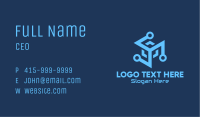 Digital Circuit Cube Business Card Image Preview