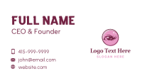 Pink Feminine Eyelashes Business Card Image Preview