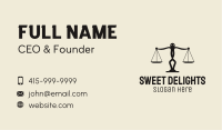 Scale Person Justice Business Card Image Preview