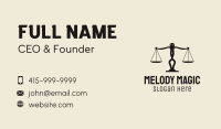 Scale Person Justice Business Card Image Preview